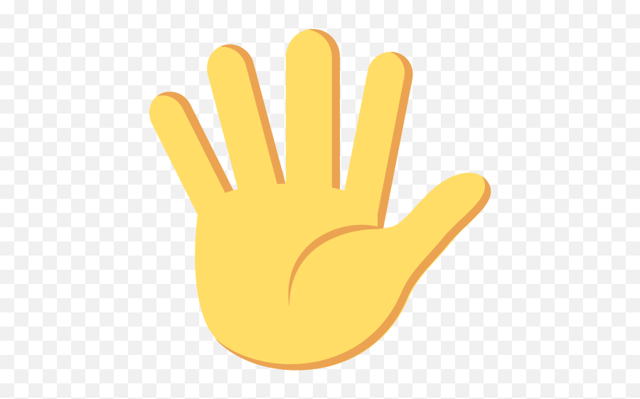 Raised Hand With Fingers Splayed Emoji Emoticon Vector Icon Png Hands