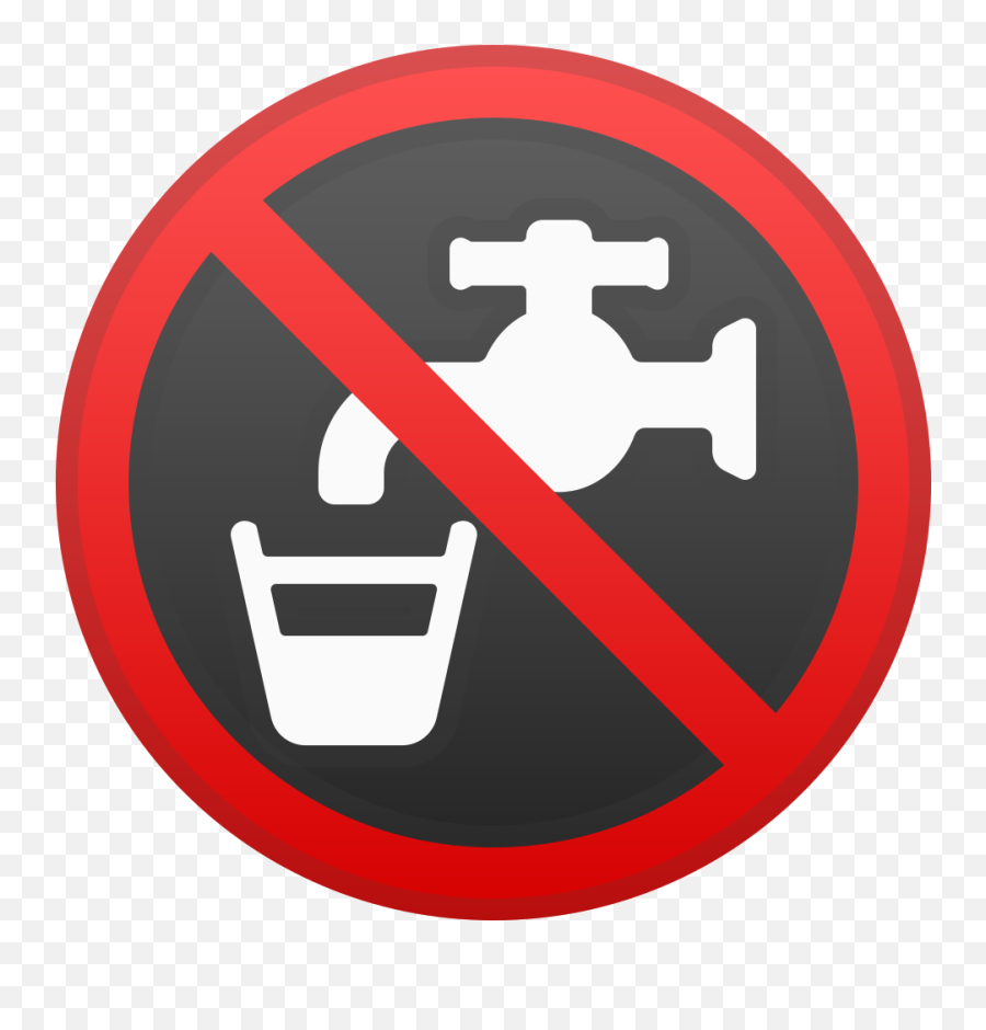 Non Potable Water Icon Noto Emoji Symbols Iconset Google - Non Potable Water Emoji Png,Water Emoji Transparent