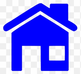 Blue Home 5 Icon - Free blue icons Home Png Icon