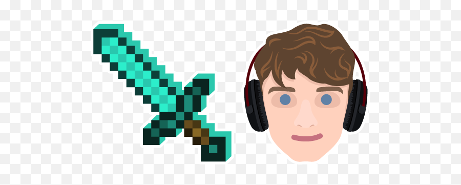 Thomas Simons Aka Tommyinnit Cursor - Make A Minecraft Diamond Sword Out Of Cardboard Png,Twitch Sword Icon