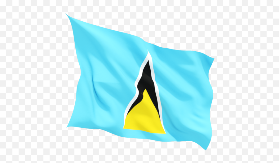 Flag Of Saint Lucia - St Lucian Flag Png,Santa Lucia Icon