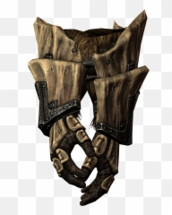Download Hd Dragonplate Gauntlets - Armor Gloves Png Icon Skyrim