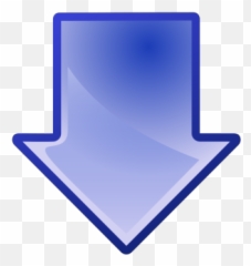 Arrow Blue Down Png Svg Clip Art For Web - Download Horizontal