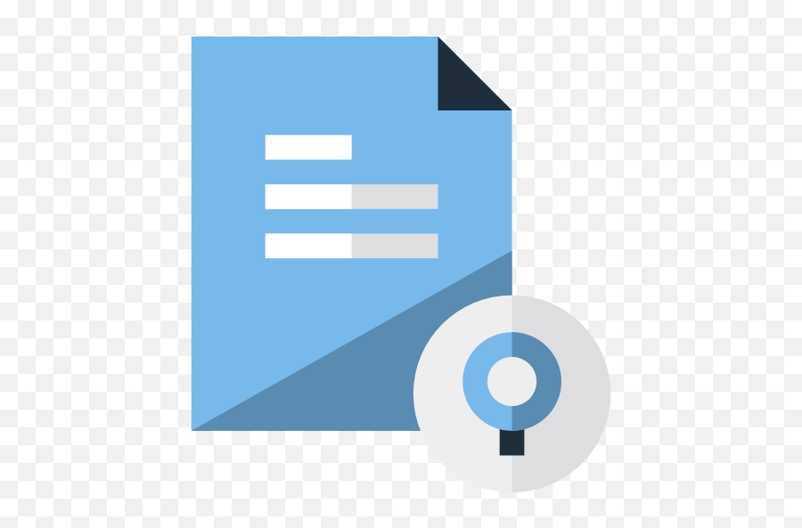 Archive Search File Files And Folders Document Icon - Vertical Png,Blue File Icon On Folders