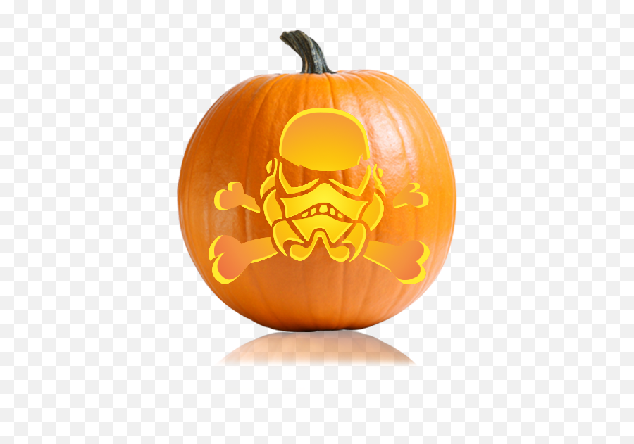 Storm Trooper Skull Crossbones Stencil - Scary Pumpkin Scary Pumpkin Carving Stencils Png,Scary Pumpkin Png