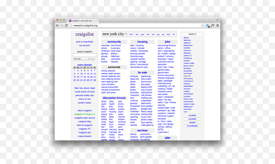 What Are Some Websites With Worst Ui Design - Quora Craigslist Jackson Tn Png,Craigslist Icon For Desktop