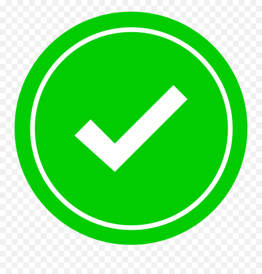 Free Photo Check Mark Checkbox Passed Confirmation Verified - Transparent Cute Check Mark Png,Green Checkbox Icon