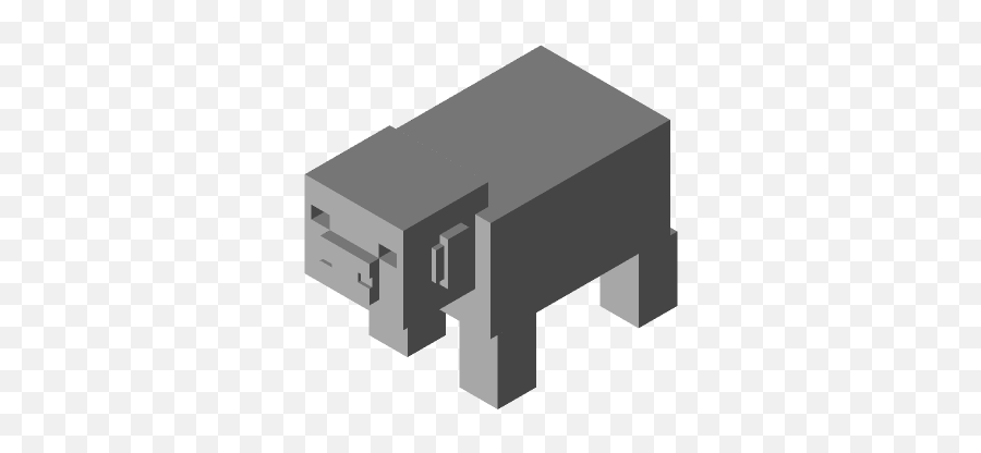 Unoursblanc - 3d Model Uploads Thangs Solid Png,Minecraft Pig Icon