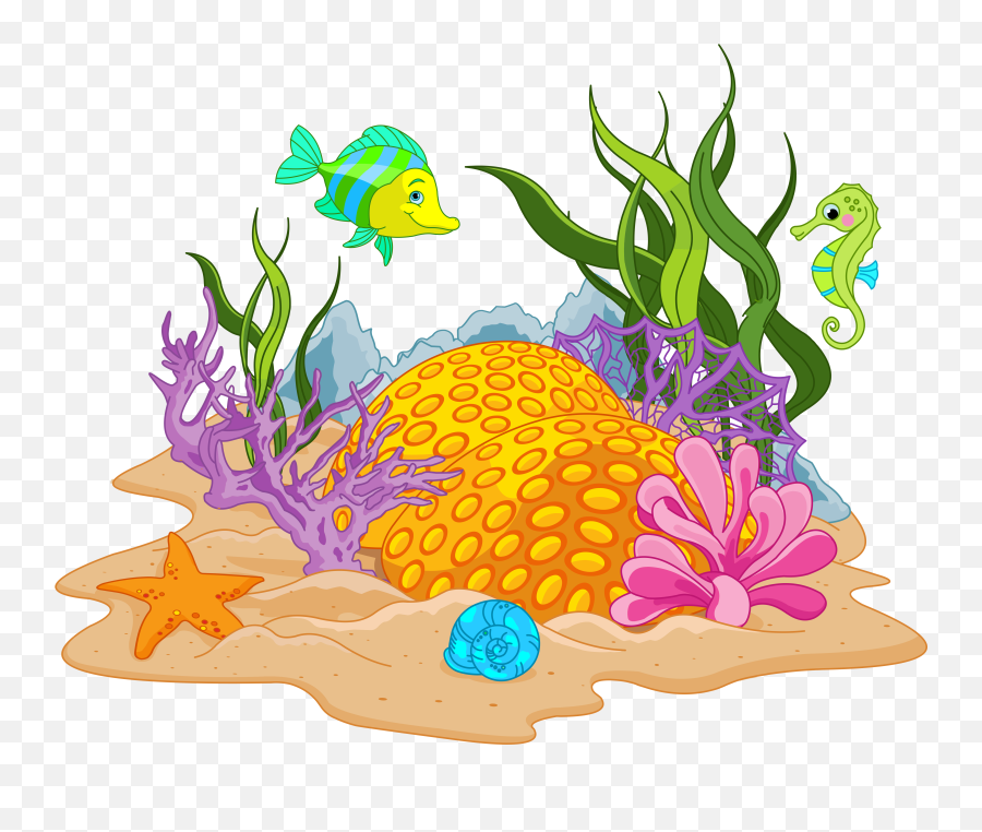 Coral Reef Clipart Png - Underwater Clipart Coral Reef Coral Reef Clipart Png,Coral Png