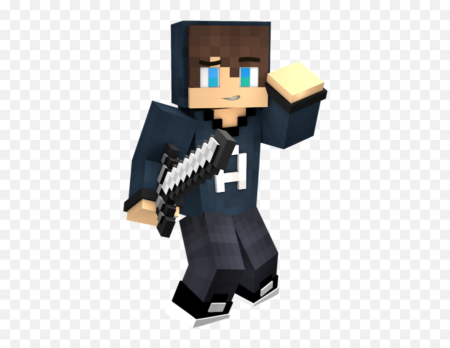 Minecraft 3d Extruded Avatar - Art Shops Shops And Fictional Character Png,Minecraft Skin Icon Maker