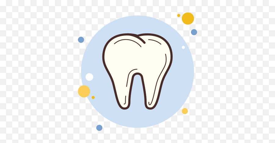 Tooth Icon In Circle Bubbles Style - Icono Cute De Google Chrome Png,Teeth Icon Vector