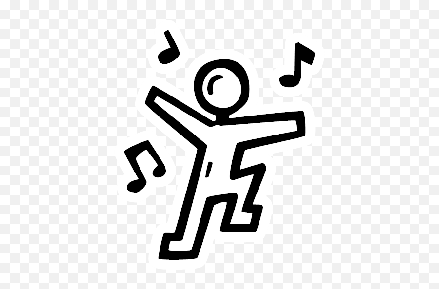 Dance Dancer Party Icon - New Years Hand Drawn Sticker Png,Party Icon Png