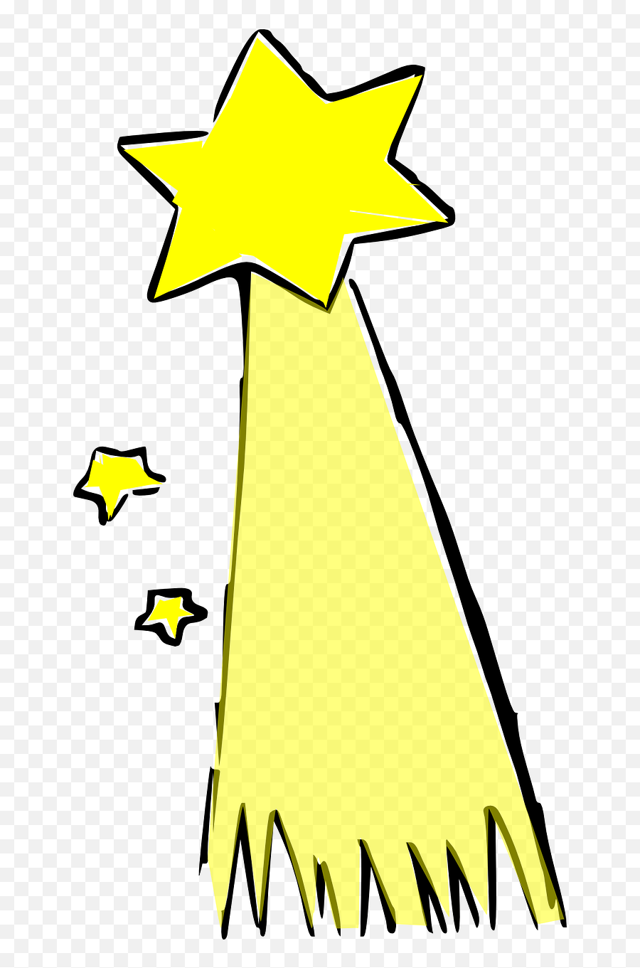 Shooting Star Comet - Cartoon Drawing Shooting Star Png,Shooting Stars Png