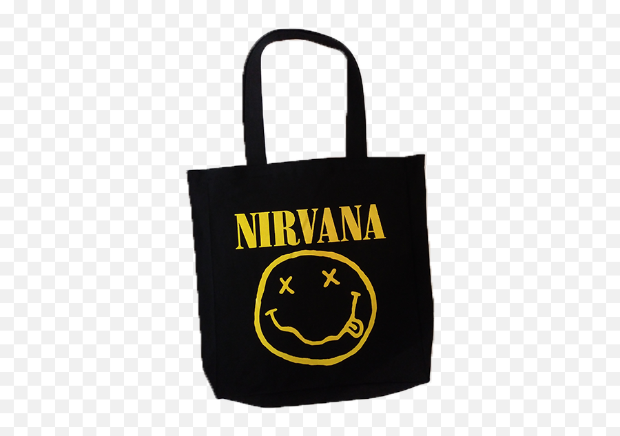 Nirvana - Smiley Face Tote Bag Kurt Cobain Nirvana Logo Png,Nirvana Png