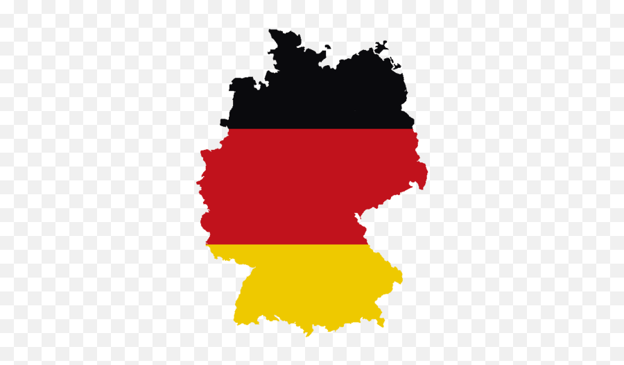 Germany Flag Map Png Transparent Image - Germany Map With Flag Png,German Flag Transparent