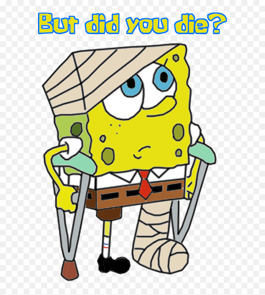 Filter Injured Spongebob - Imgur Break A Leg Cartoon Png,Mocking Spongebob Png