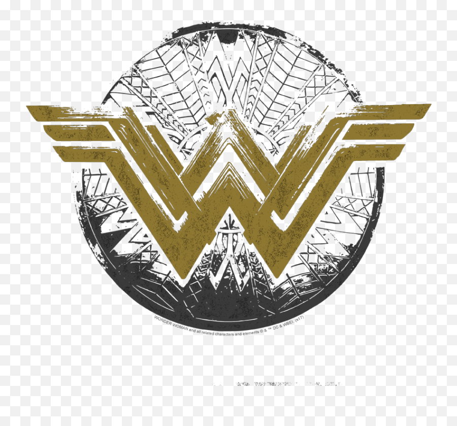 Wonder Woman Distressed Logo Juniors T - Emblem Png,Superman Logos Pics