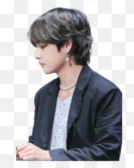 V Taehyung Bts Kpop Handsome Black - V Bts Hairstyle Png,Taehyung Transparent