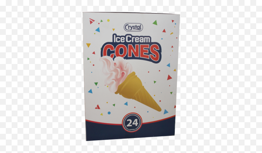 Crystal Ice Cream Cones 24s - Ice Cream Cone Png,Ice Cream Cone Transparent