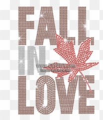 Download Fall In Love Red Maple Leaf - Graphic Design Png,Rhinestone Png