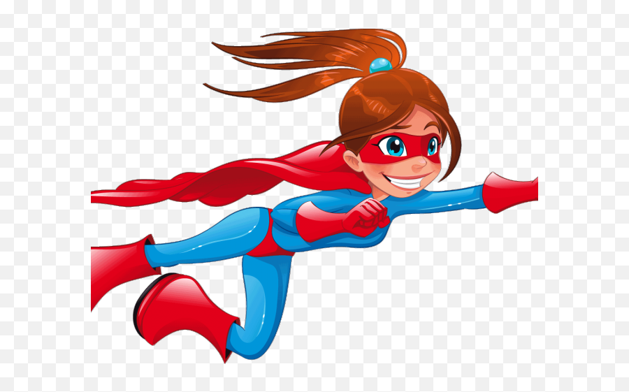 Batgirl Clipart Flying Superhero Girl - Png Download Full Superhero Cartoon Girl Flying,Batgirl Transparent