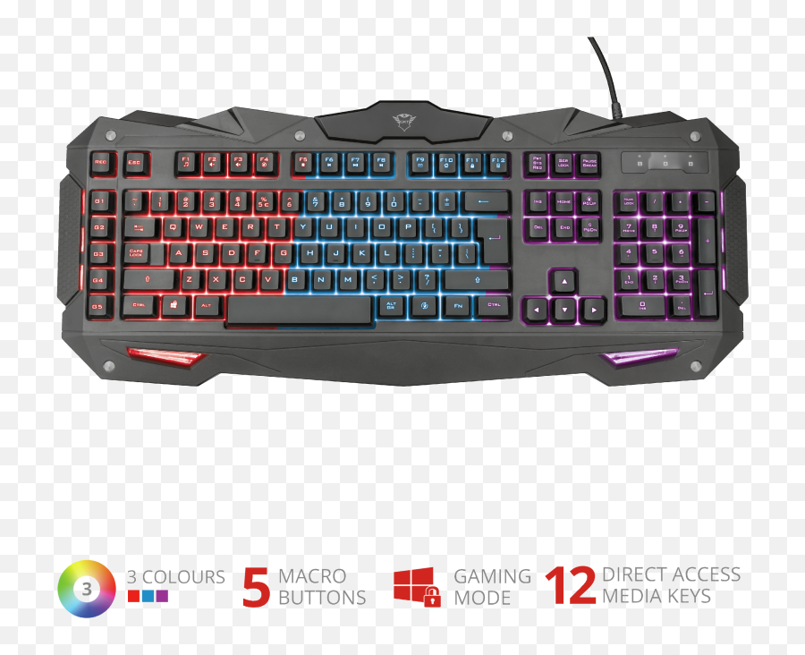 Gxt 840 Myra Gaming Keyboard - Trust Myra Png,Razer Keyboard Png