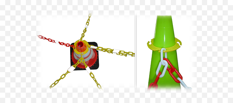 Chain Post - Plastic Chain And Stanchion Post Manufacturer Chain Png,Traffic Cone Png