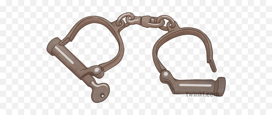 Victorian Handcuffs Illustration - Twinkl Wood Png,Handcuffs Png