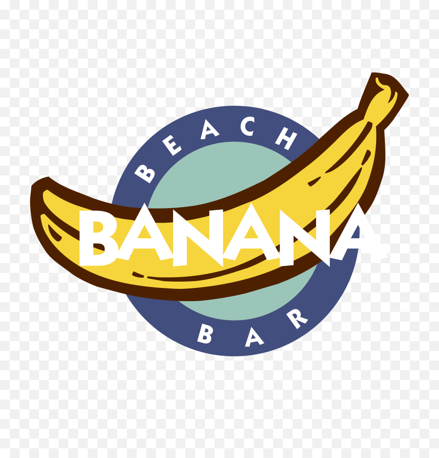 Banana Beach Bar Vector Logo - Banana Beach Bar Logo Png,Beach Logo