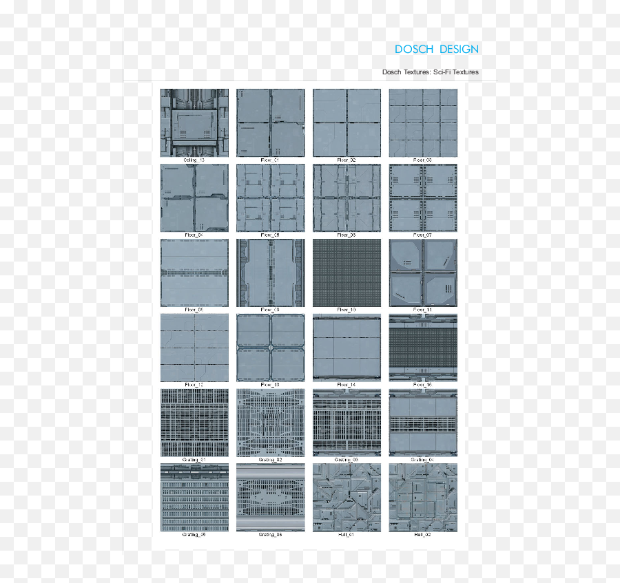 Dosch Design - Dosch Textures Scifi Materials Sci Fi Panel Wall Texture Png,Fabric Texture Png