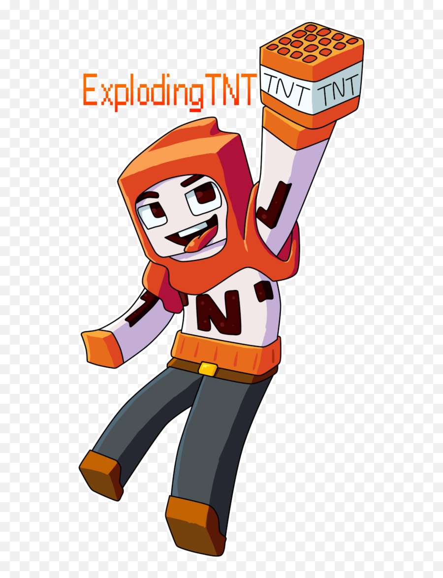 Download Awesome Exploding Tnt Fanart - Tnt Explode Minecraft Background Png,Minecraft Tnt Png