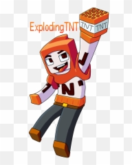 Download Awesome Exploding Tnt Fanart - Explode Minecraft Background png