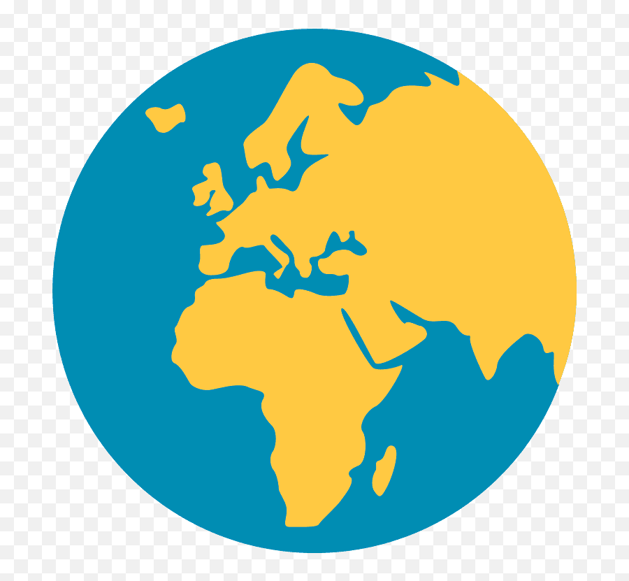 Europe - World Emoji Black And White Png,Globe Emoji Png