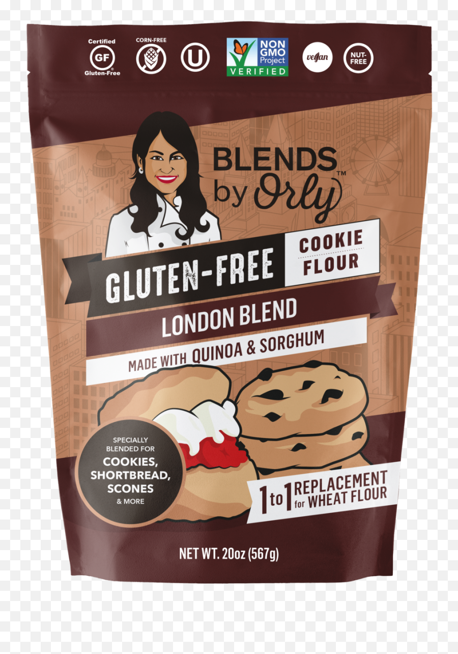 Gluten Free Cookie Flour - London Blend U2014 Blends By Orly Png,Gluten Free Png