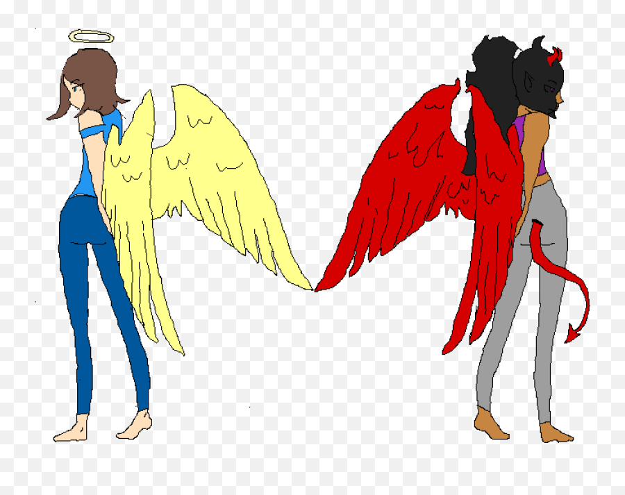 Download Hd Angel And Devil - Devil Transparent Png Image Devils And Angels Cutie Mark,Devil Png