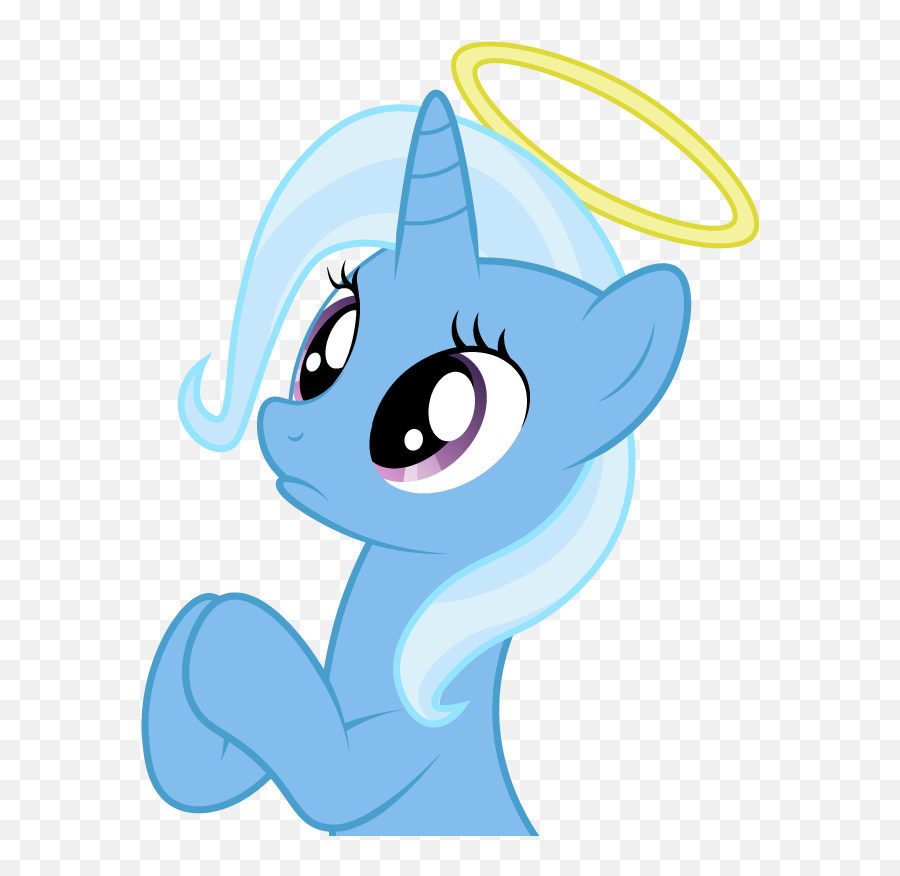 Diatrixes Female Frown Halo Hooves Together Mare - Unicorn With Halo Png,Frown Png