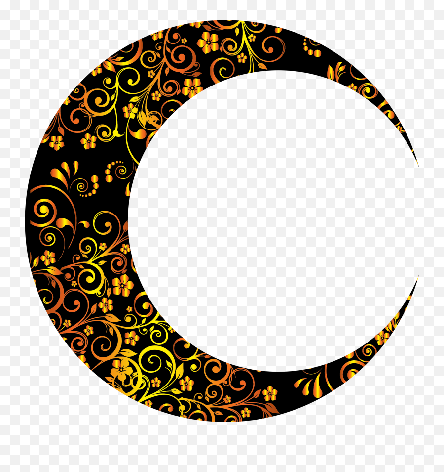 Gold Floral Crescent Mark Ii Big Image Png Circle