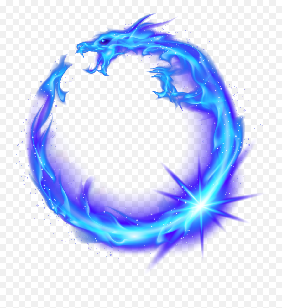 Fire Graphic Png - Dragon Circle Flame Fire Combustion Blue Transparent Blue Fire Png,Flame With Transparent Background