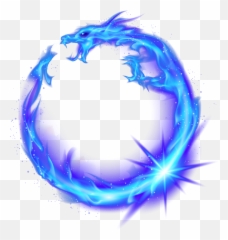 Fire Graphic Png - Dragon Circle Flame Fire Combustion Blue Transparent Png