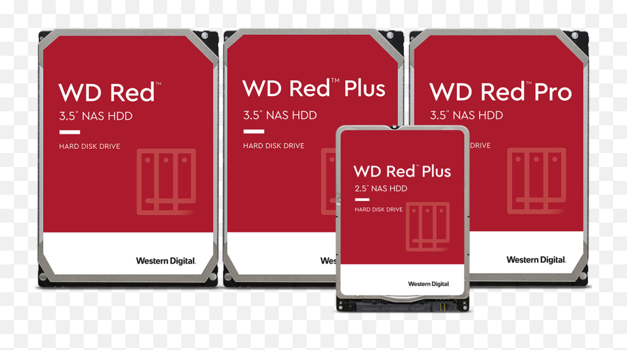 Wd Red Plus And Pro Western Digital - Wd Red Png,Red Rectangle Png