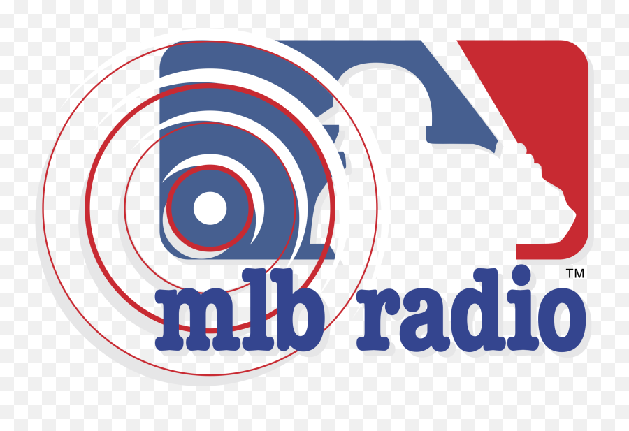 Mlb Radio Logo Png Transparent - Vertical,Mlb Logo Png