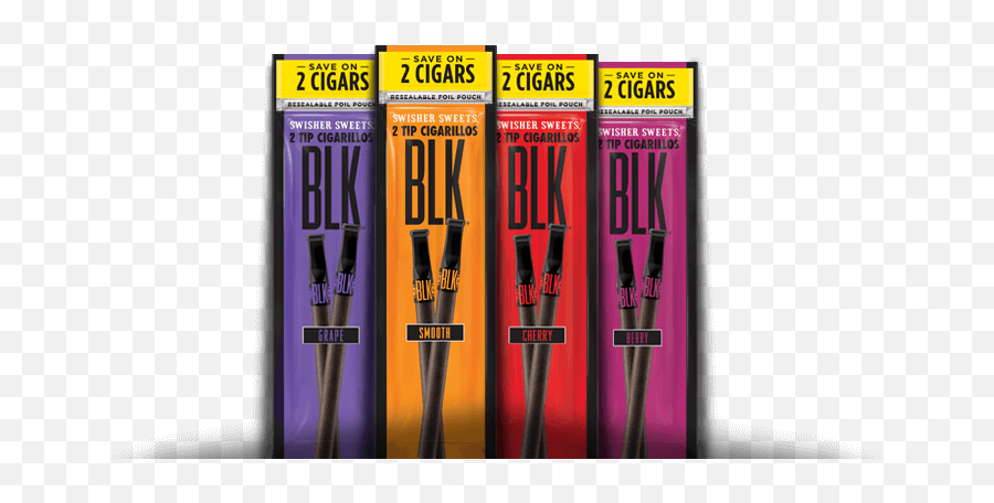 Swisher Sweets Blk 2 Tip Cigarillos - Swisher Sweets Blk Flavors Png,Swisher Sweets Logo