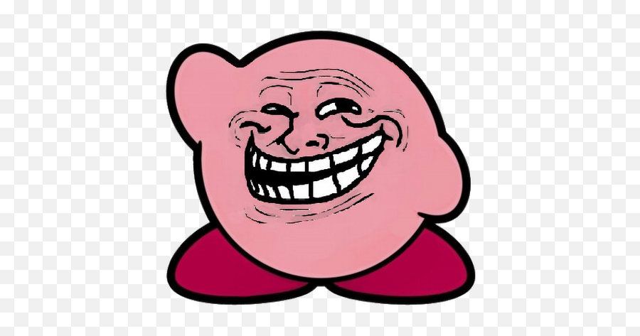 Download Photo - Troll Face Kirby Full Size Png Image Pngkit Troll Face Kirby,Kirby Face Png