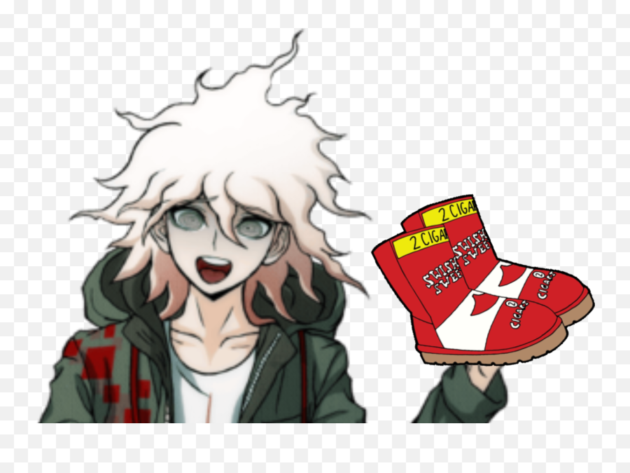 Uggs - Danganronpa 2 Ultimate Lucky Transparent Cartoon Nagito Komaeda Png,Danganronpa Transparent