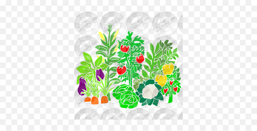 Vegetable Garden Stencil For Classroom Therapy Use - Great Clip Art Png,Vegetable Garden Png