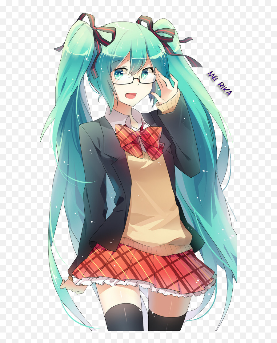 Download Vocaloids Images Smart School Girl Miku Hd Png Hatsune Transparent Background