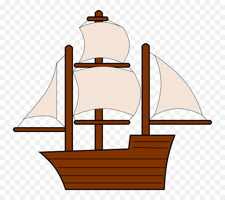 Download Hd Sailing Ship Boat Sail Pirate - Sail Ship Ships Clip Art Png,Sailing Ship Png