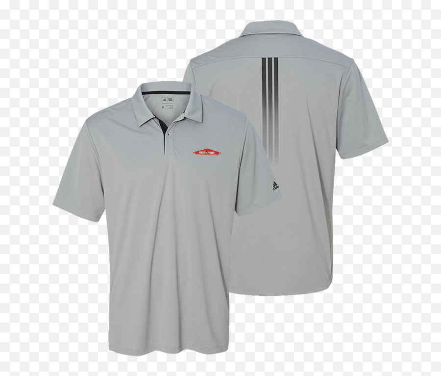Mid Grey Adidas Gradient 3 - Stripe Sport Polo Short Sleeve Png,Nike Golf Icon Color Block Polo
