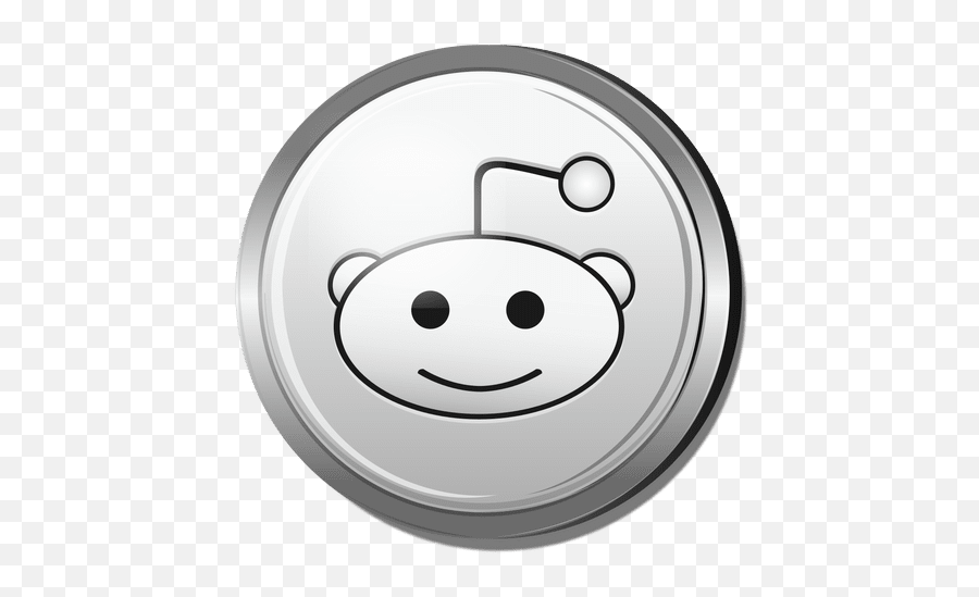 Reddit Silver Icon - Reddit Silver Transparent Png,Reddit Logo Transparent