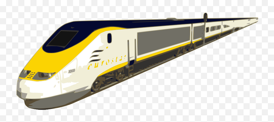 Train Yellow Transparent Png Clipart - Eurostar Png,Train Transparent Background